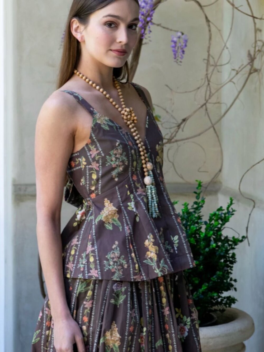 Benaar Francesca Floral Print Tailored Tank Top Size Small NWT - Picture 2 of 6